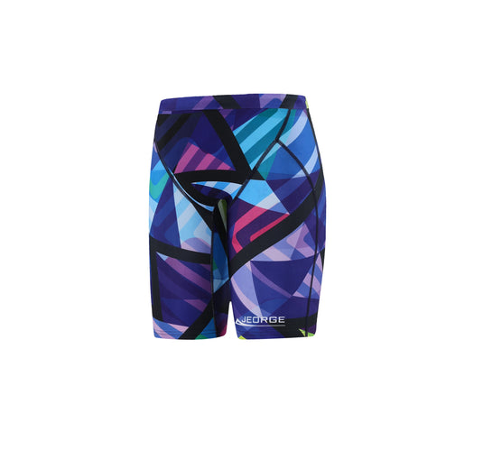 JEORGE Competition Swimming Shorts, High quality 250gsm chlorine resistant boys jammers