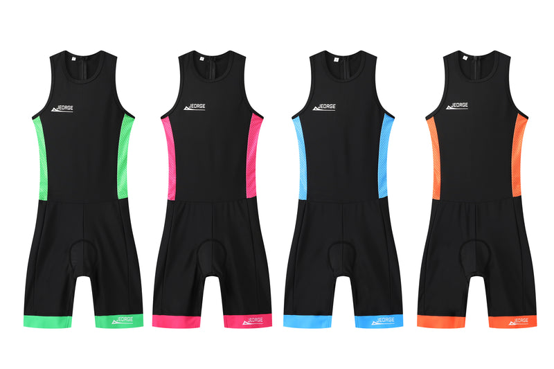 Load image into Gallery viewer, JEORGE Kids Junior Unisex Triathlon Suit, Ages 8 to 14, one piece racing suit