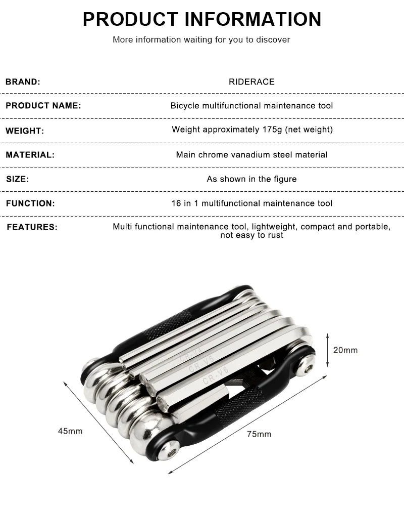 Load image into Gallery viewer, Bicycle Multi Tool Chain Splitter Cutter Multifunction For MTB Mountain Road Bike Wrench Screwdriver Repair Multitool