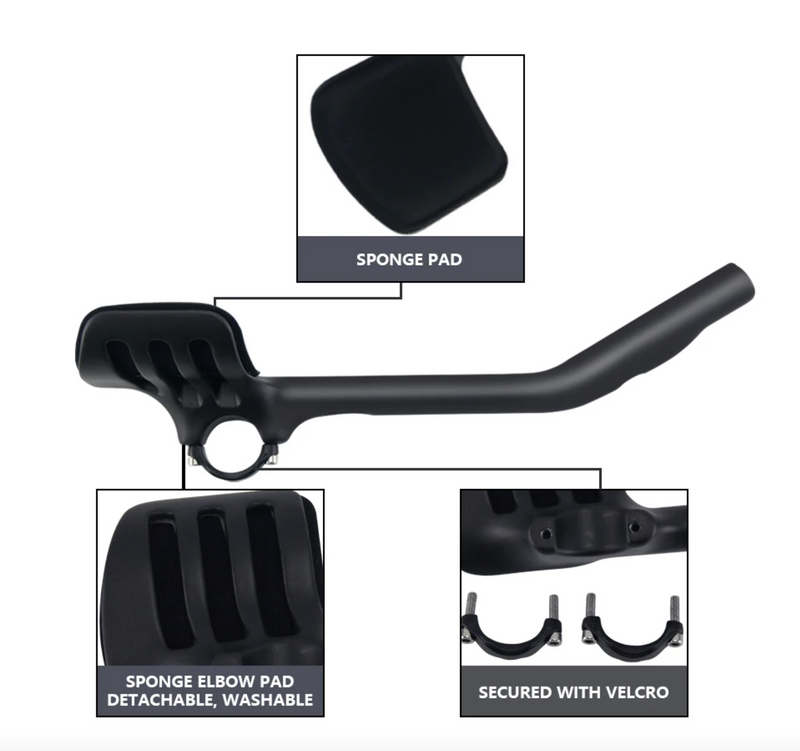Load image into Gallery viewer, RXL SL Carbon Road Handlebars Bicycle Rest Bar TT Handlebar 31.8mm Bike Racing Carbon Handle Bar Angle 30° Triathlon Handles (360mm long)