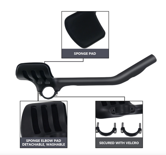 RXL SL Carbon Road Handlebars Bicycle Rest Bar TT Handlebar 31.8mm Bike Racing Carbon Handle Bar Angle 30° Triathlon Handles (360mm long)