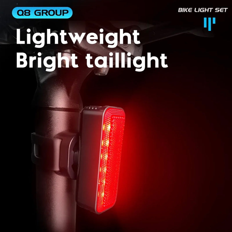 Load image into Gallery viewer, Q8 Bicycle Rear Light USB LED Rechargeable Bike Light MTB & Road Bike, 8 Modes Cycling Lamp Taillight