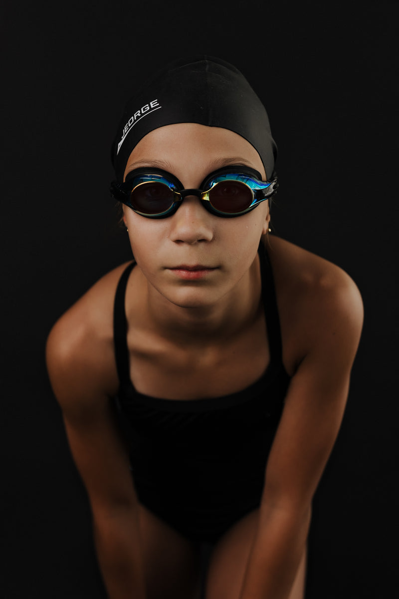 Load image into Gallery viewer, JEORGE Anti-fog UV-protection Mirrored Coating Racing or Training Goggles.