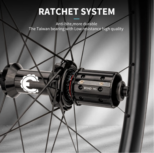 ELITEWHEELS EDGE Road Bicycle Carbon Wheelset Ultralight 1291g 40 50mm Rim Ratchet System 36T HUB Wing 20 Spoke For Racing Bike