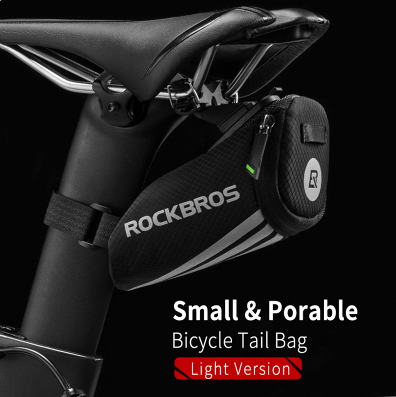 Load image into Gallery viewer, Mini Portable Bicycle Bag Reflective Saddle Bag MTB Road Cycling Nylon Tail Bag Seatpost Panniers Bike Accessories