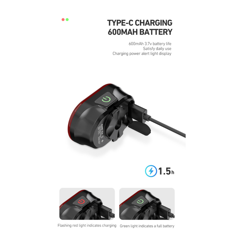 Load image into Gallery viewer, CYCLAMI Cycling Bicycle Front & Rear Light Set Bike USB Charge Waterproof Taillight LED Bike Accessories