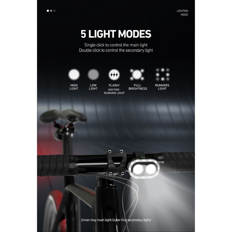 Load image into Gallery viewer, CYCLAMI Cycling Bicycle Front & Rear Light Set Bike USB Charge Waterproof Taillight LED Bike Accessories