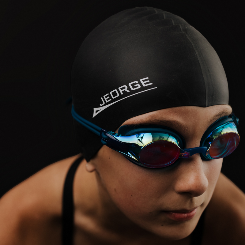 Load image into Gallery viewer, JEORGE Anti-fog UV-protection Mirrored Coating Racing or Training Goggles.