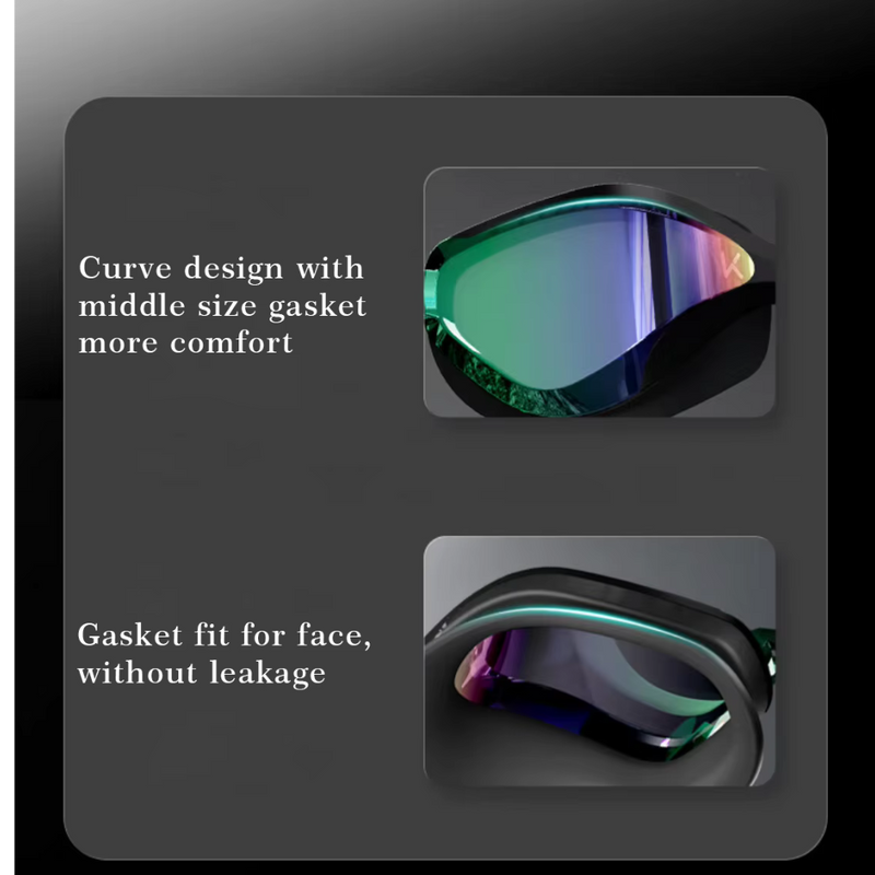 Load image into Gallery viewer, JEORGE Adult Racing Competition Swimming Triathlon Anti-Fog UV Protection Swim Goggles