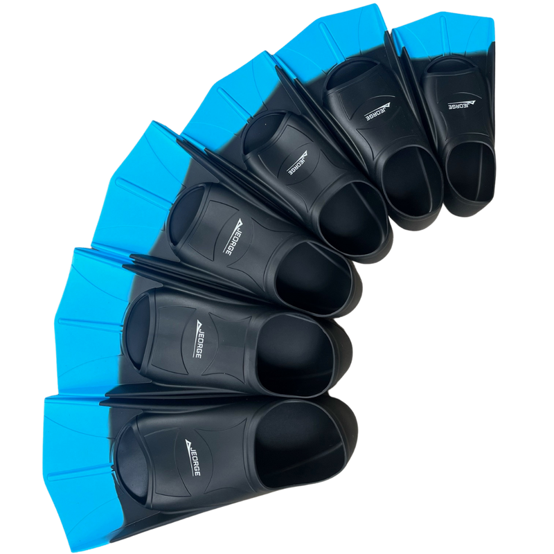 Load image into Gallery viewer, JEORGE Swimming Training Fins Short Blade Sizes For Men, Women And Kids. Includes Travel Mesh Bag