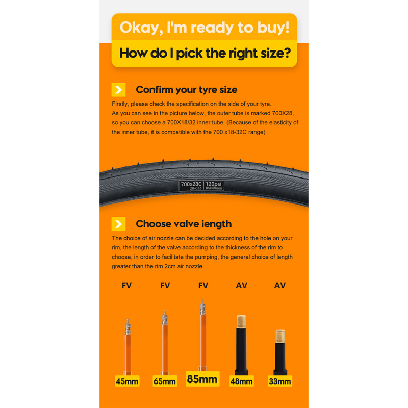 Load image into Gallery viewer, 2Pcs CYCLAMI Bicycle Inner Tube TPU 30g Ultralight Bicycle Inner Tube 700C 18 23 25 28 30 32, (65mm or 45mm) Road Bike Tube