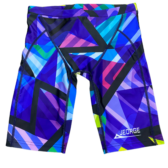 JEORGE Competition Swimming Shorts, High quality 250gsm chlorine resistant boys jammers