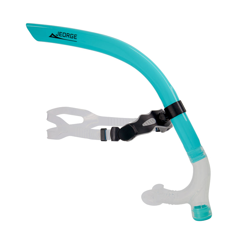 Load image into Gallery viewer, JEORGE Swim Snorkel for Lap Swimming and Open Water,Snorkle Center Mount Silicone Mouthpiece One-Way Purge Valve