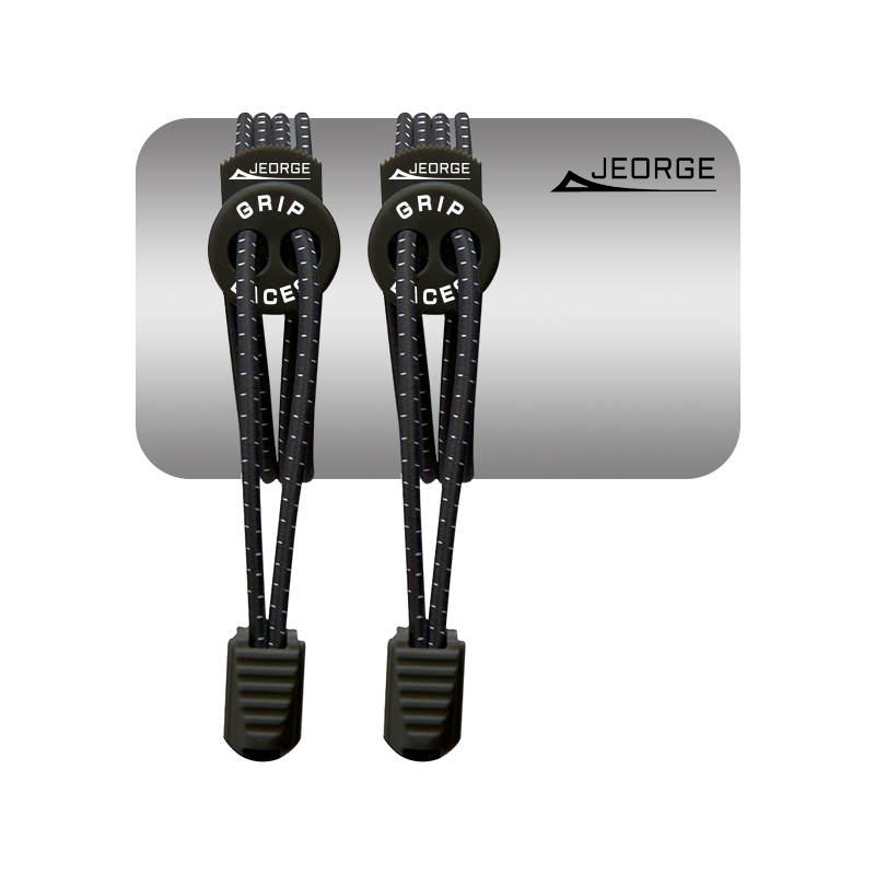 Load image into Gallery viewer, JEORGE Grip Laces, 3 Pairs, No Tie Elastic Shoelaces System, One Size Fits All.