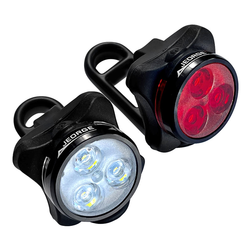 Load image into Gallery viewer, USB Rechargeable Bike Light Set