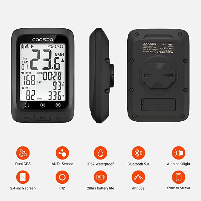 Load image into Gallery viewer, COOSPO Bike Computer GPS Wireless with Bluetooth , 2.4 LCD Screen, Auto Backlight IP67 waterproof