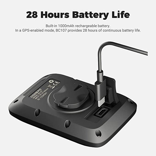 COOSPO Bike Computer GPS Wireless with Bluetooth , 2.4 LCD Screen, Auto Backlight IP67 waterproof