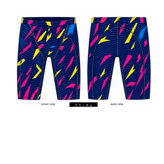 JEORGE Competition Swimming Shorts, High quality 250gsm chlorine resistant boys jammers
