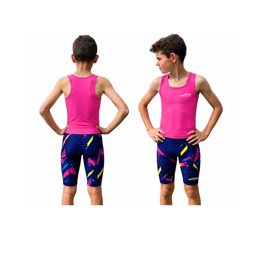 JEORGE Competition Swimming Shorts, High quality 250gsm chlorine resistant boys jammers