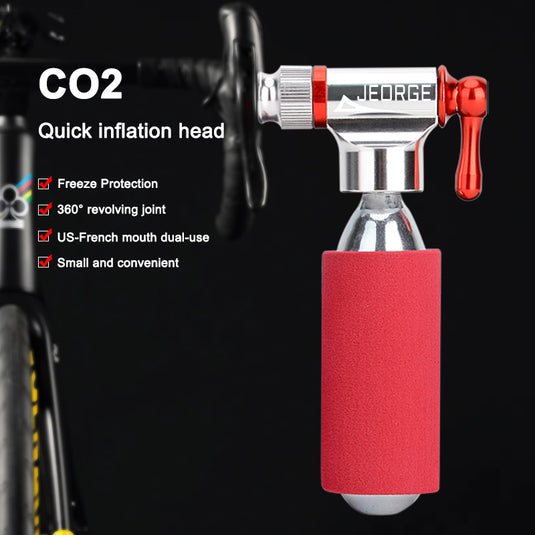 MTB and ROAD BIKE Hand Mini Bike tool bike CO2 inflator (complimentary CO2 Cartridges x2)