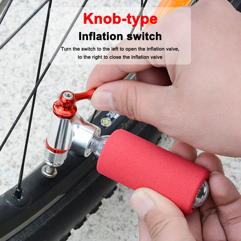 Load image into Gallery viewer, MTB and ROAD BIKE Hand Mini Bike tool bike CO2 inflator (complimentary CO2 Cartridges x2)
