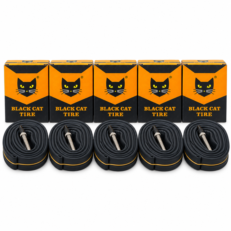 Load image into Gallery viewer, 5 Pack - Black Cat 700C Road Bicycle Tube
