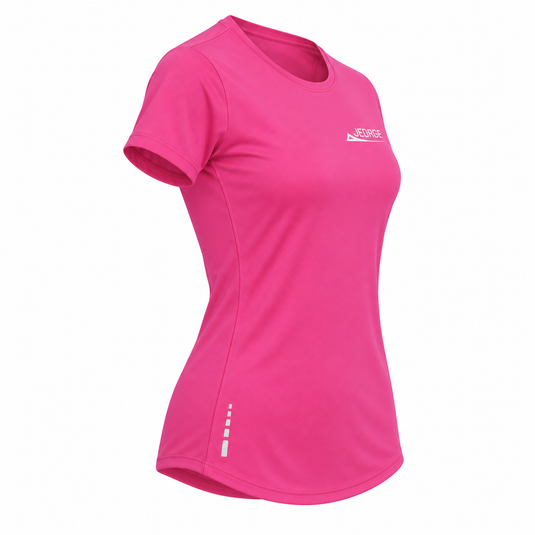 JEORGE Women’s Short Sleeve Running Shirt – Pink