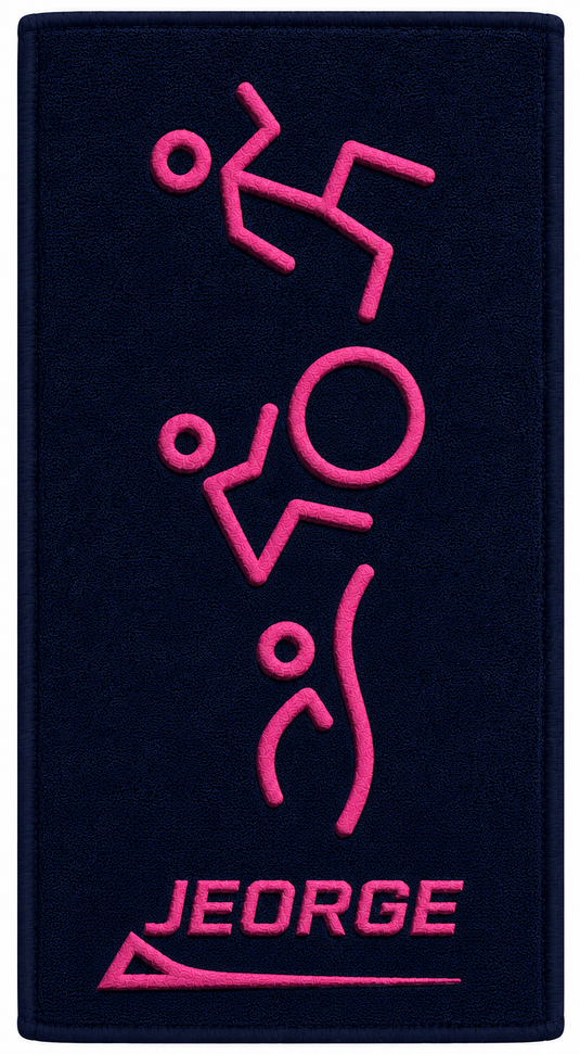 STC - JEORGE Triathlon or Gym Towel, 100% Cotton, 40cm x 95cm, 700GSM