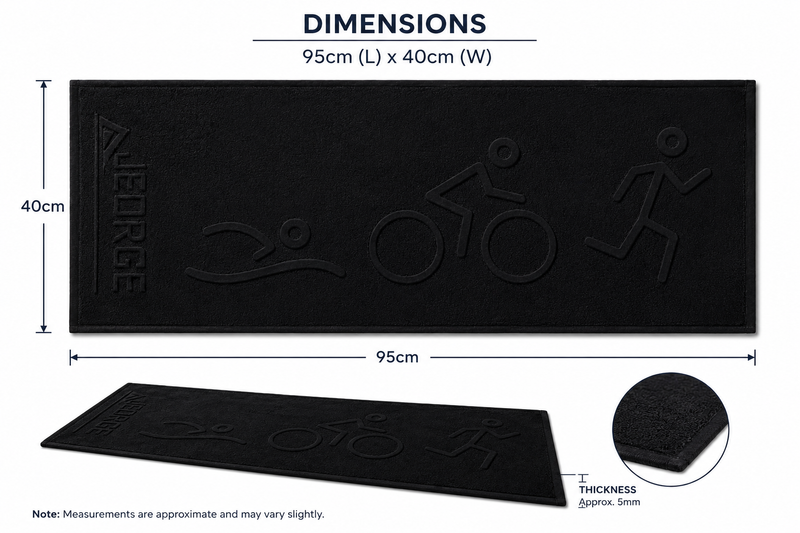 Load image into Gallery viewer, STC - JEORGE Triathlon or Gym Towel, 100% Cotton, 40cm x 95cm, 700GSM
