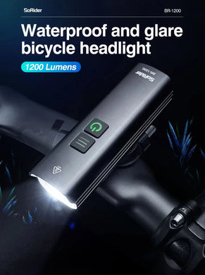 1200 Lumen Bicycle Light Road & Mountain Bike LED Front Light Headlight (BR-1200)