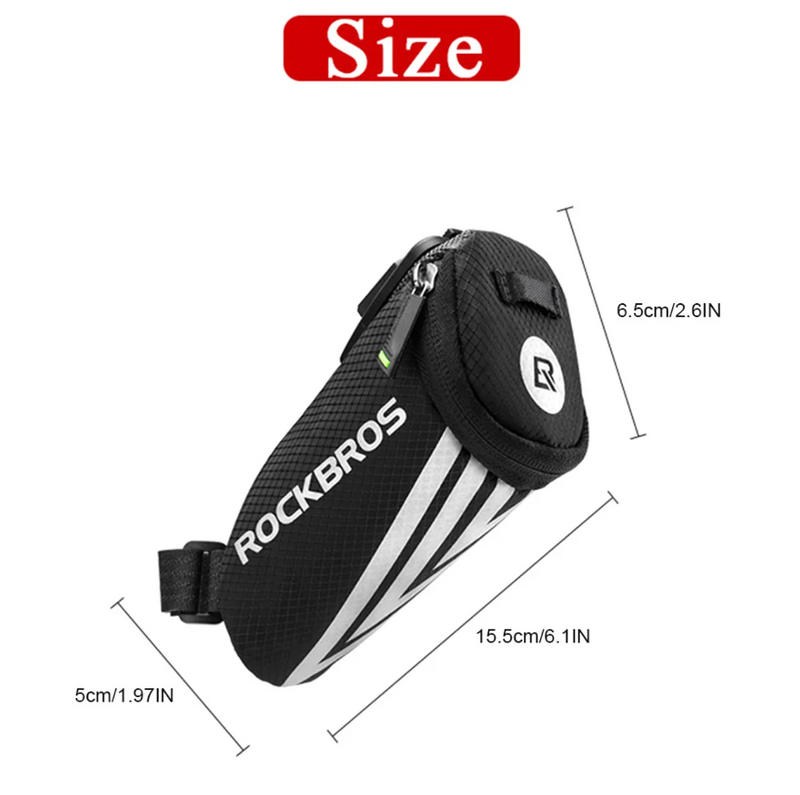 Load image into Gallery viewer, Mini Portable Bicycle Bag Reflective Saddle Bag MTB Road Cycling Nylon Tail Bag Seatpost Panniers Bike Accessories
