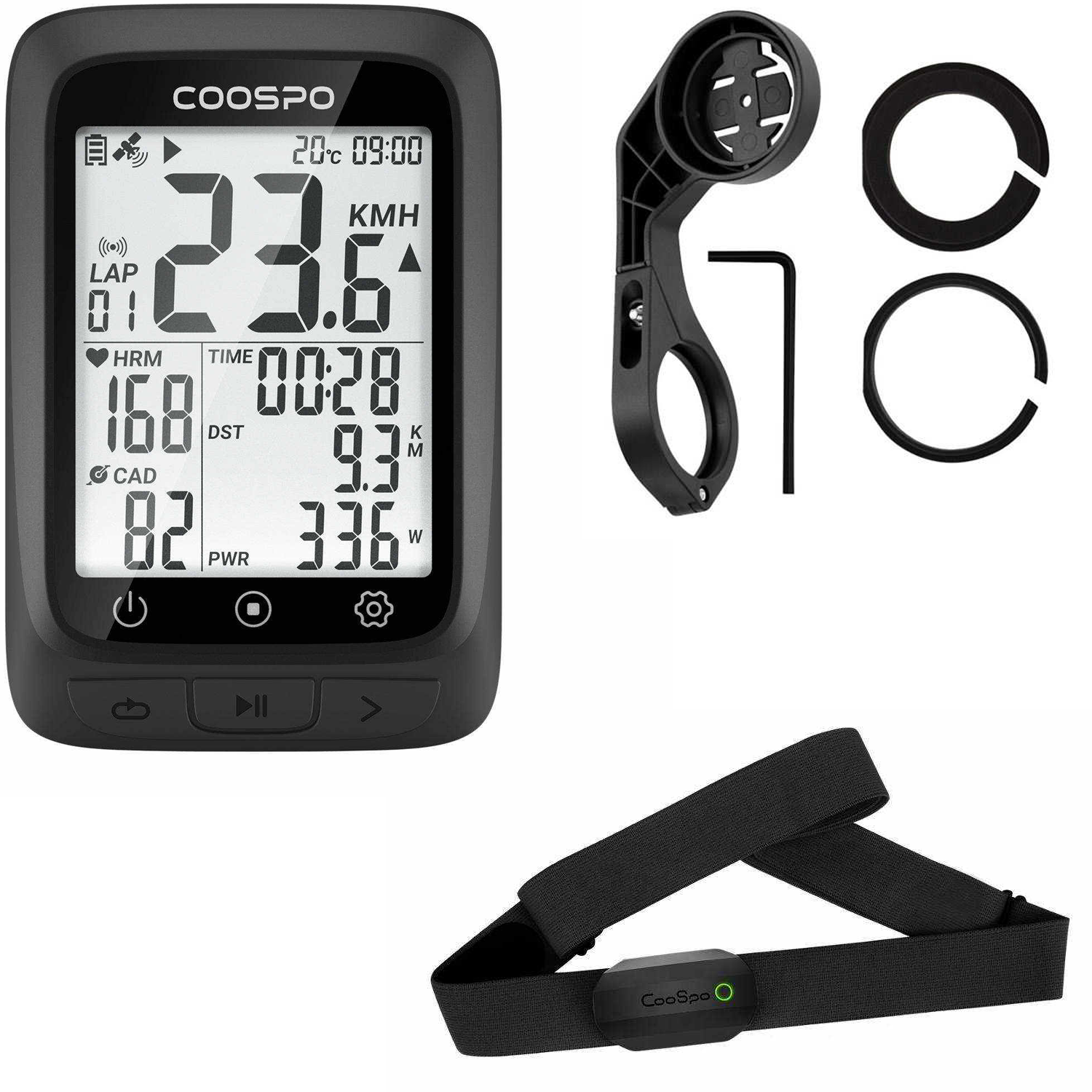 coospo fahrradcomputer gps COOSPO Bike Computer GPS Wireless with Bluetooth + COOSPO H808S Heart – JeorgeSports