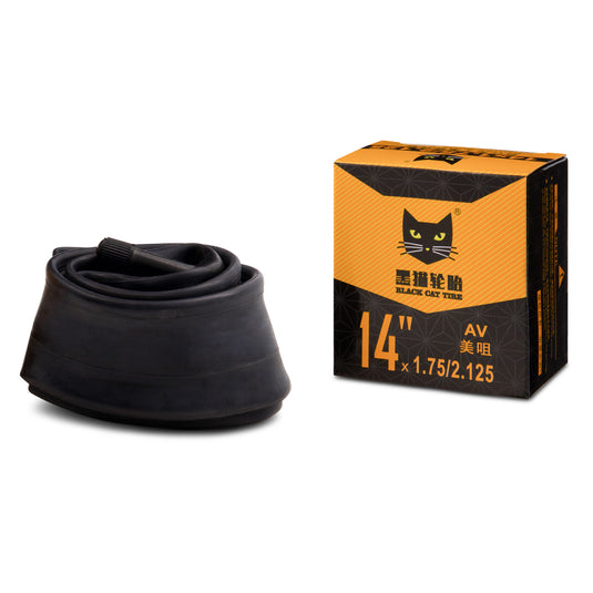 Black Cat 14x1.75/2.125AV High Quality Rubber Tube