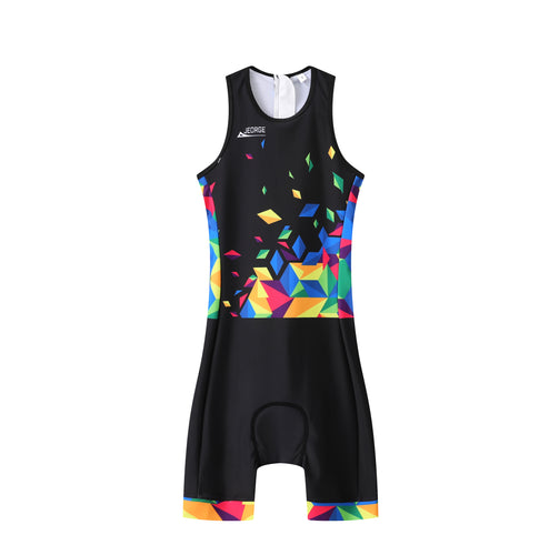 JEORGE Kids Junior Unisex Triathlon Suit, Ages 8 to 14, one piece racing suit