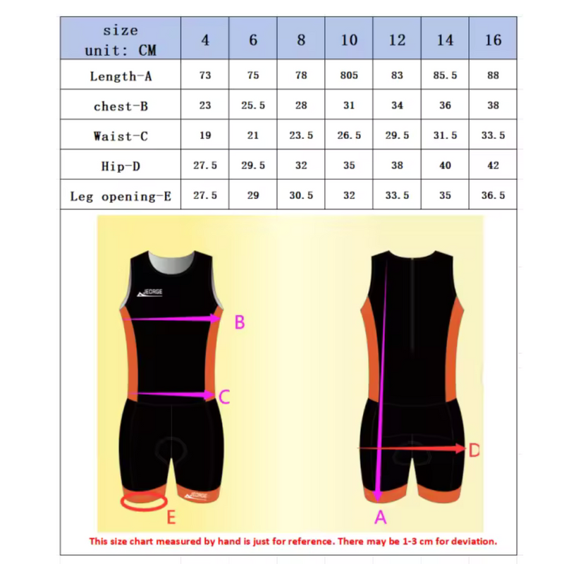 Load image into Gallery viewer, JEORGE Kids Junior Triathlon Suit, Ages 8 to 14, one piece racing suit
