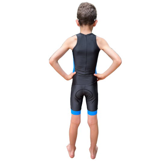 JEORGE Kids Junior Unisex Triathlon Suit, Ages 8 to 14, one piece racing suit