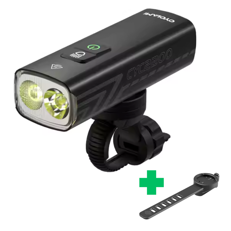 Load image into Gallery viewer, CYCLAMI Bicycle Light LED 2200 Lumen High Brightness Multi-Function Road MTB Cycling Safety Bicycle Front Lights+ Bonus Mount Strap
