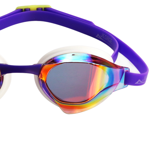 JEORGE  Junior (8yrs - 16yrs) Wide Vision, UV Competition Swim Goggles