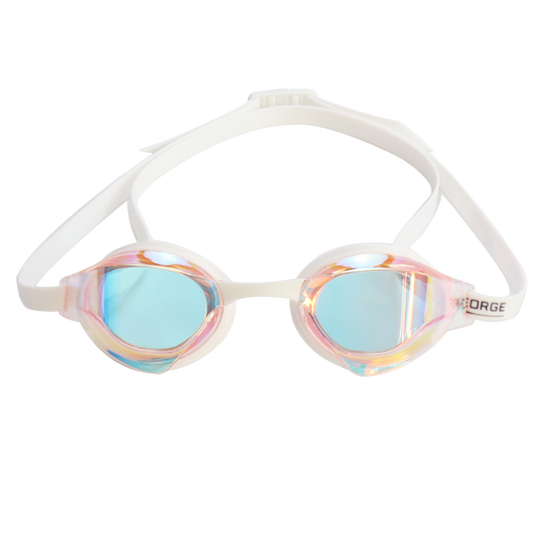 JEORGE  Junior (8yrs - 16yrs) Wide Vision, UV Competition Swim Goggles