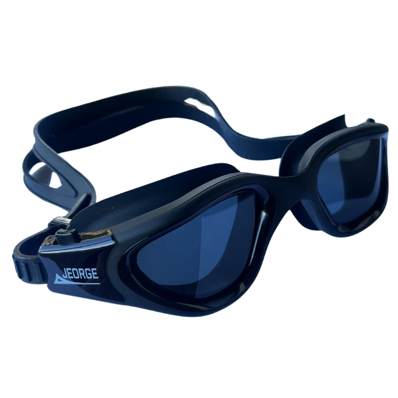 Load image into Gallery viewer, JEORGE Unisex Swimming Goggles with anti-fog coating, 100% UV protection, and a leakproof soft silicone seal.
