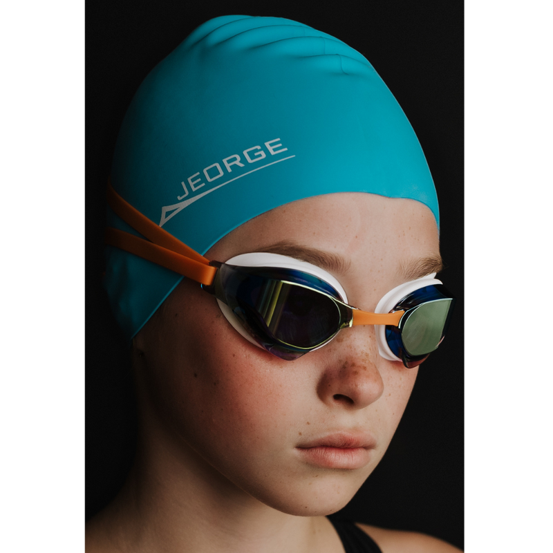 Load image into Gallery viewer, JEORGE  Junior (8yrs - 16yrs) Wide Vision, UV Competition Swim Goggles
