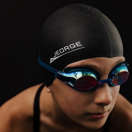 JEORGE Anti-fog UV-protection Mirrored Coating Racing or Training Goggles.