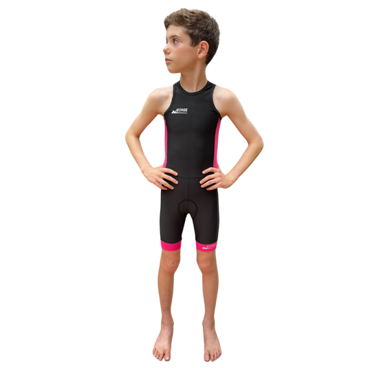 JEORGE Kids Junior Unisex Triathlon Suit, Ages 8 to 14, one piece racing suit