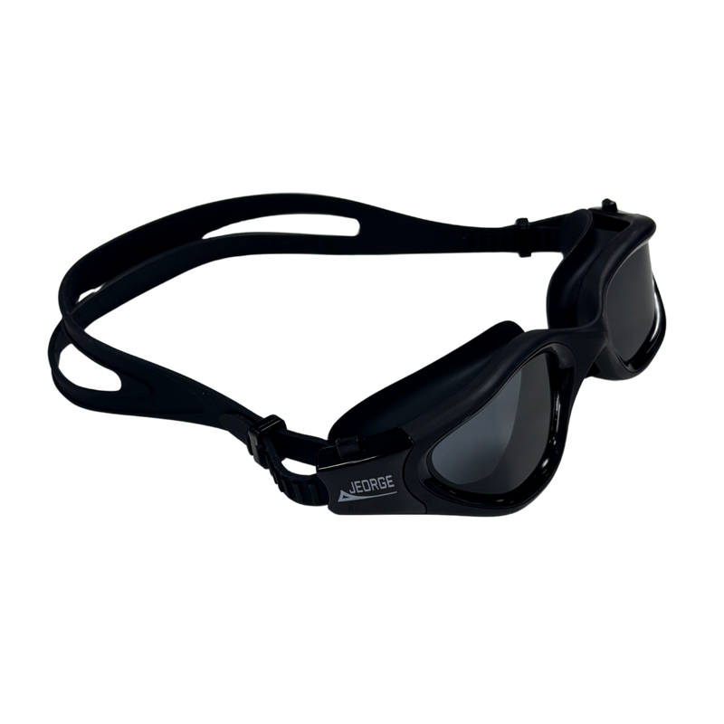 Load image into Gallery viewer, JEORGE Unisex Swimming Goggles with anti-fog coating, 100% UV protection, and a leakproof silicone seal. Perfect for adults and teens. Wide view, adjustable fit, and built for performance.
