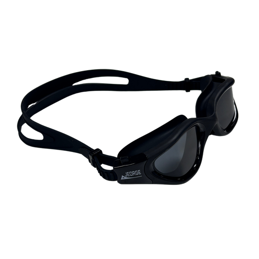 JEORGE Unisex Swimming Goggles with anti-fog coating, 100% UV protection, and a leakproof silicone seal. Perfect for adults and teens. Wide view, adjustable fit, and built for performance.