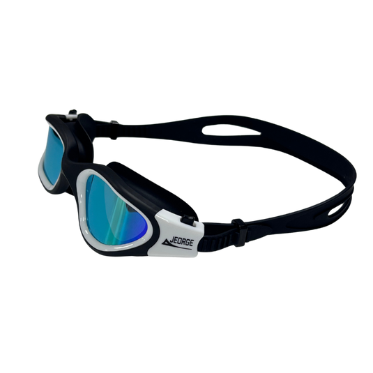 JEORGE Unisex Swimming Goggles with anti-fog coating, 100% UV protection, and a leakproof silicone seal. Perfect for adults and teens. Wide view, adjustable fit, and built for performance.