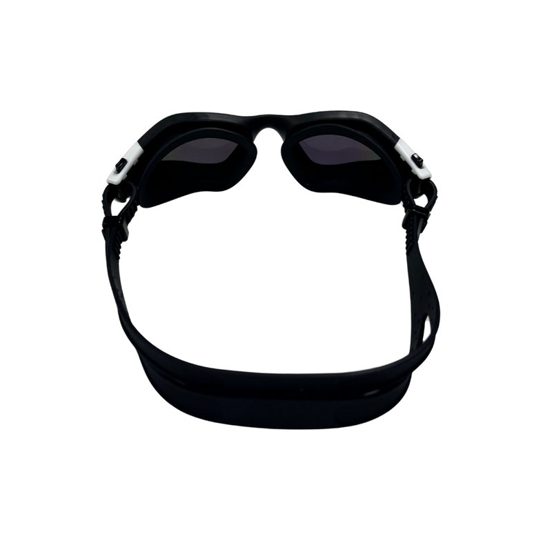 Load image into Gallery viewer, JEORGE Unisex Swimming Goggles with anti-fog coating, 100% UV protection, and a leakproof silicone seal. Perfect for adults and teens. Wide view, adjustable fit, and built for performance.

