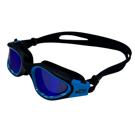 JEORGE Unisex Swimming Goggles with anti-fog coating, 100% UV protection, and a leakproof silicone seal. Perfect for adults and teens. Wide view, adjustable fit, and built for performance.