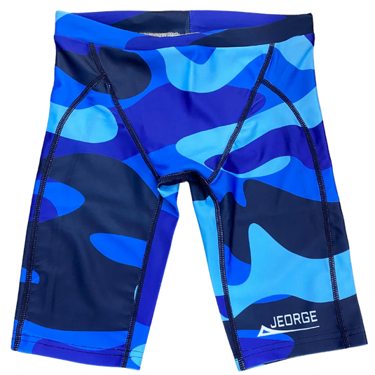 JEORGE Competition Swimming Shorts, High quality 250gsm chlorine resistant boys jammers