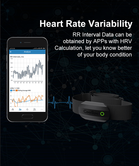 COOSPO H808S Heart Rate Monitor Bluetooth ANT+ Chest Strap Heart Rate Monitor, Compatible with CoospoRide Peloton Zwift DDP Yoga Bike Computers Sports Watches - JeorgeSports